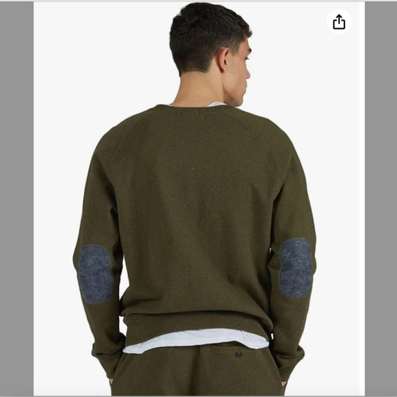 TONY MELILLO Mohair/ Merino Wool Sweater w/ Contrasting Elbow Patches NWOT/sz S - Picture 14 of 16